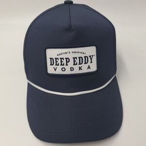 Deep Eddy Vodka Hat Snapback Blue White Rope Austins Original Logo Casual Men